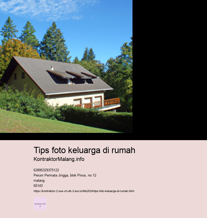 tips foto keluarga di rumah