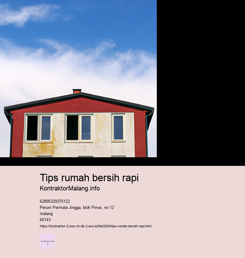 tips rumah bersih rapi